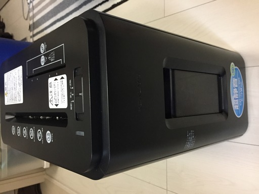 【取引中】【シュレッダー】デスクサイドマルチシュレッダー Silent-Duo アーバンブラック KPS-MX100D