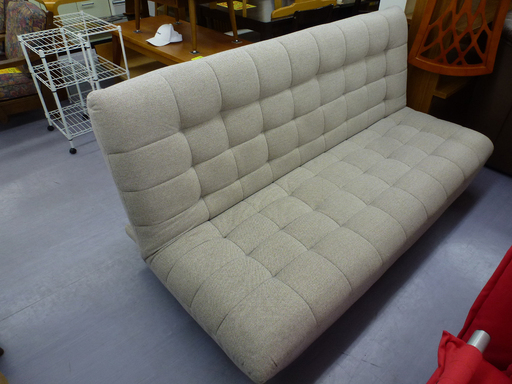 paypay対応 手稲リサイクル ソファベッド  グレー ￥17,000-