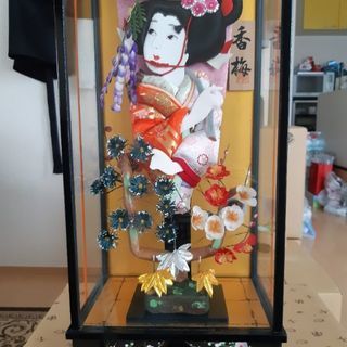 羽子板飾りケース入り
