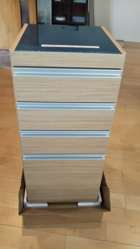 すき間収納庫（引出し4段）ステン天板　下台のみ（未使用品）格安