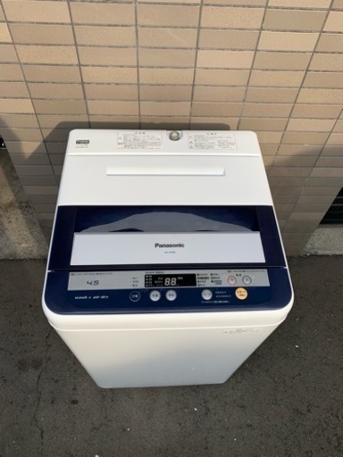 y438☆ 分解清掃済み！ パナソニック 全自動洗濯機 2013年 4.5kg