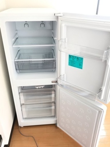【配送無料】【半年のみ使用、状態◎】Haier冷凍冷蔵庫148L