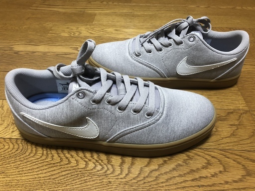 正規品　ABCマートより購入【NIKE】 ナイキ NIKE SB CHECK SOLAR CNVS PRM SB チェック ソーラー キャンバス プレミアム 844493-010 010VASTGY/WHT