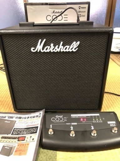 マーシャルアンプ code25とフットスイッチ