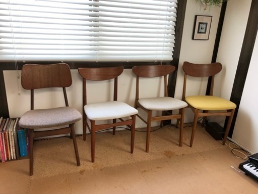 デンマーク製 ヴィンテージダイニングチェア 4脚