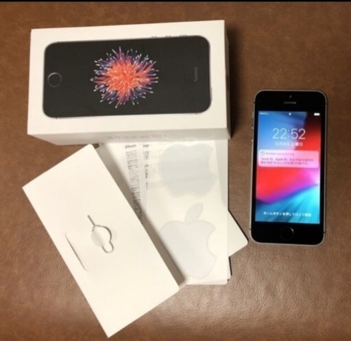お取り引き中！【SIMフリー】アップル購入☆彡 iphoneSE 64GB Space Gray 箱付
