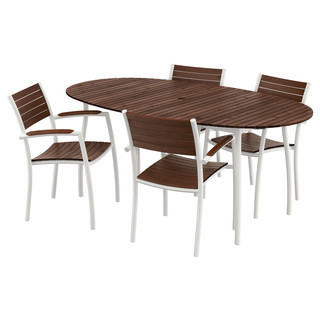 お待たせしました♪ IKEA VINDALS ヴィンダルソー 屋外家具 イケア テラス ガーデン ファニチャー テーブル チェアー 希少 美品の画像