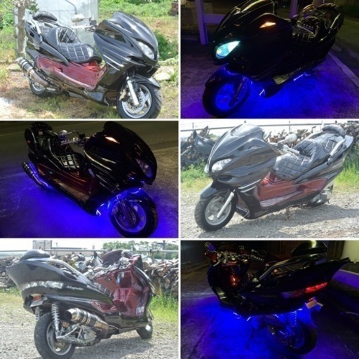 【YAMAHA マジェスティ】ヘッドライトHID！！コーティング済み！！