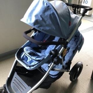 2人乗りベビーカー phil&teds voyagerの画像
