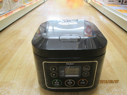 ハイアール　JJ-M30B　炊飯器　2015年製　中古品
