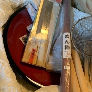 蕎麦打ちセット差し上げます