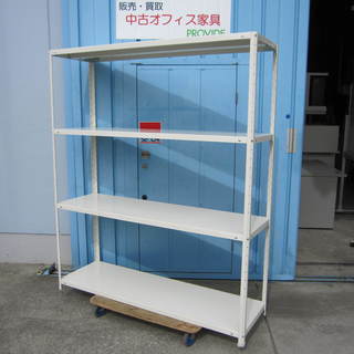 スチールラック　天地4段　フルボルトラック　1800ｘ450ｘ1...