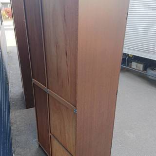 【先着順無料】クローゼット①　衣装収納　ダークブラウン　幅75cm　高さ180cm　奥行50.5cm　【引取限定】の画像