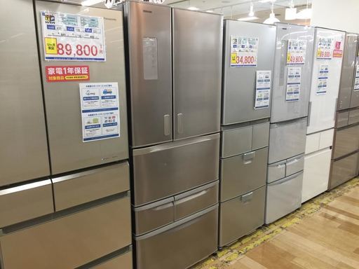 安心の6ヶ月保証付！2014年製 TOSHIBA 6ﾄﾞｱ冷蔵庫 ファン式