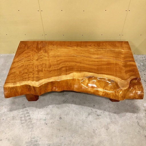 K009 極厚950mm 楡無垢材 座卓 123cm×71cm 天板 一枚板