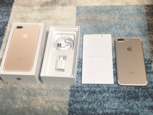 【SIMフリー済】iPhone7plus 128GB ゴールド