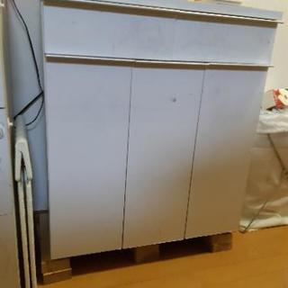 ゴミ箱3個付き棚