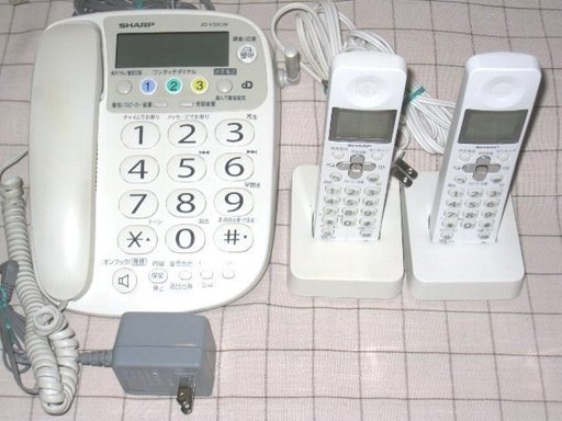 コードレス留守番電話機＝子機 ２台＝