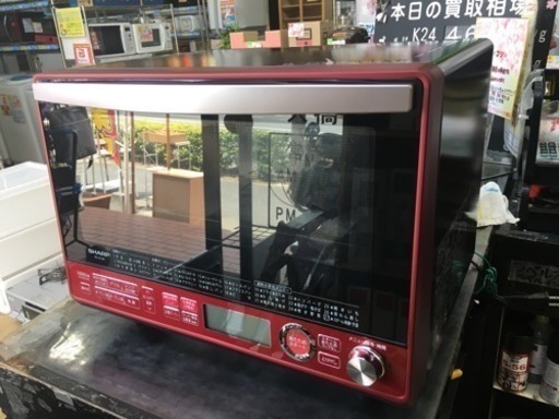 2017年製 SHARP シャープ 31L 過熱水蒸気スチームオーブンレンジ RE-SS10B-R 2段調理