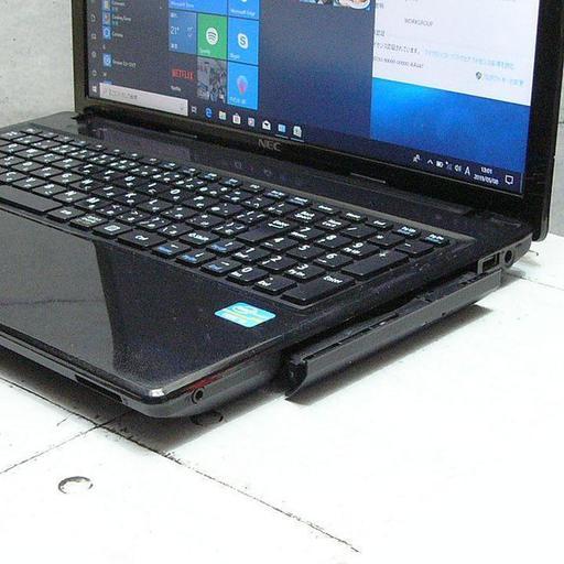 《テンキー+WiFi》光沢のあるピアノブラック　NEC VK24LF-G