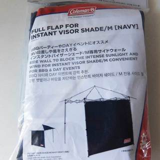 値下げ!新品コールマンタープテントと、未開封サイドシートバイザーシェード/ネイビーM サイズの画像