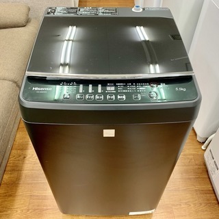 ◻️Hisense 電気洗濯機◻️ 送料設置無料◻️HW-G55E5KK◻️ ハイセンス 中古 SB-HWG55E5KK 洗濯機 5.5kg Hisense HW-G55E5KK