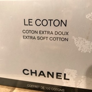 CHANEL(シャネル) LE COTON ロゴ入りオーガニックコットン 100枚入 未使用品の画像