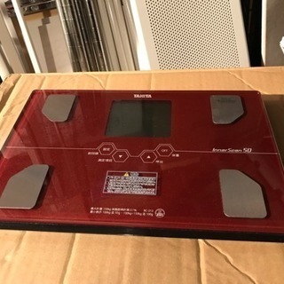 タニタ 体重・体組成計 インナースキャン50 メタリックレッド ...