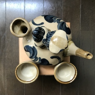 獅子一口カラカラ【新品未使用】（末吉窯壺屋焼：朝日陶器作）の画像