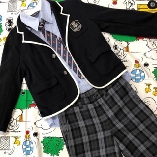 送料無料】 120 コムサイズム 男の子 スーツ フォーマル4点セット