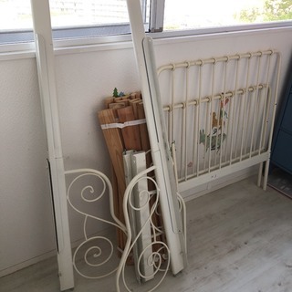 イケア IKEA MINNEN 伸縮性　ベッド