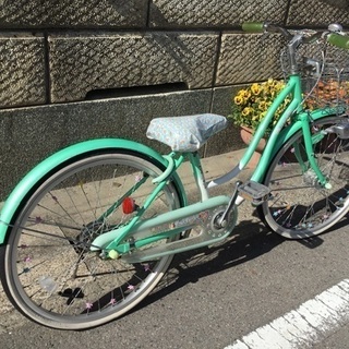 22インチの女の子用自転車！の画像
