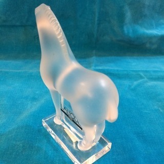 ラリック LALIQUE クリスタル置物 お馬さんの画像