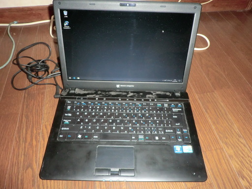 ノートパソコン mouse computer i3 MS-Office2016 3GB 320GB win10