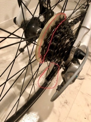 ルイガノロードバイク白