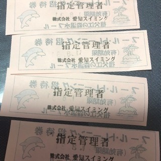 祖父江の森 プール・トレーニング室招待券 ４枚の画像