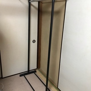 ハンガーラック 90cm キャスター、カバー付きの画像