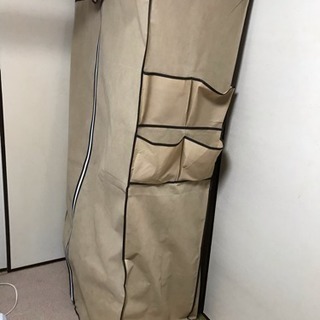 ハンガーラック 90cm キャスター、カバー付きの画像