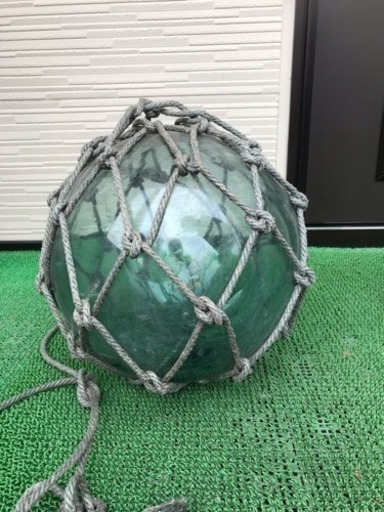 ガラス浮き玉　希少な超大玉