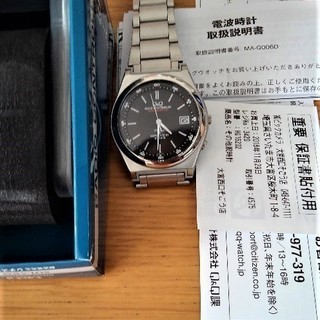 電波ソーラー腕時計《★美品》（シチズンQ＆Q）売ります