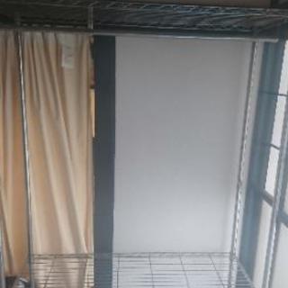 美品    ポール付 大型メタルラック