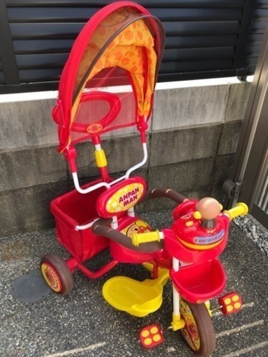 【取引中】アンパンマンデラックス 三輪車 取説付き 美品