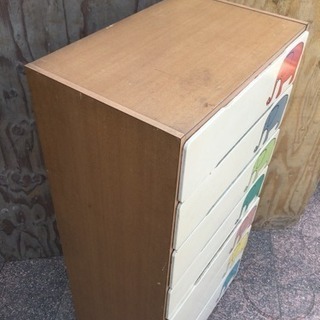 ■無料で差し上げます。配達可■破損有 象さんのかわいいタンス レトロポップ たんす 箪笥の画像