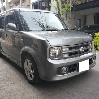 日産キューブキュービック15ＲＸ　車検33年5月　走行58000キロ　社外ＨＤＤナビ＆地デジＴＶ　ＥＴＣ　純正エアロ＆15アルミの画像