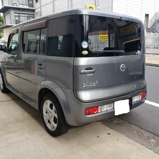 日産キューブキュービック15ＲＸ　車検33年5月　走行58000キロ　社外ＨＤＤナビ＆地デジＴＶ　ＥＴＣ　純正エアロ＆15アルミの画像