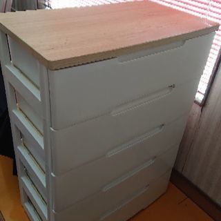 5段 洋服タンス プラスチック