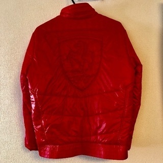 ↘️値下げ【中古・美品】フェラーリ×プーマ コラボ ダウンジャケット Ｓサイズ レッド系の画像