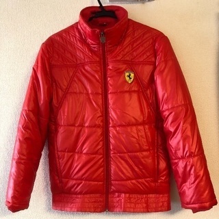 ↘️値下げ【中古・美品】フェラーリ×プーマ コラボ ダウンジャケット Ｓサイズ レッド系の画像