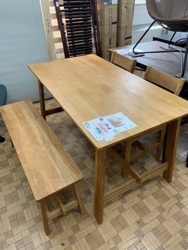 展示品☆ ダイニングテーブルセット テーブル幅140cm