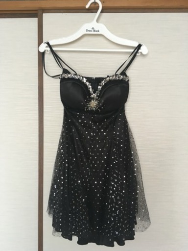 【Dress Black】ブラックラメ ドレス＆パニエセット